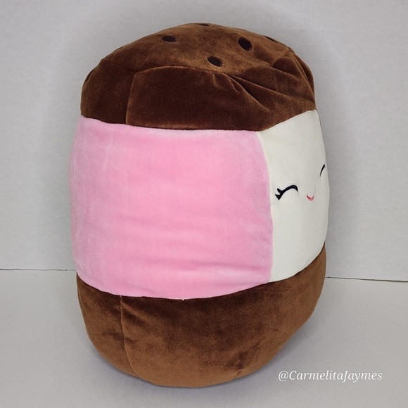 🩶 NEELY 🍦 RARE Neopolitan Ice Cream Sandwich Silver Tag Squishmallow BNWT ☆PC☆ - Picture 7 of 9